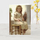 Le Gouterr (ちょうど好み)ウィリアムBouguereau カード (黄色い花)