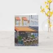 Le Grand Cafe: フォンテンブロー、フランス カード (黄色い花)