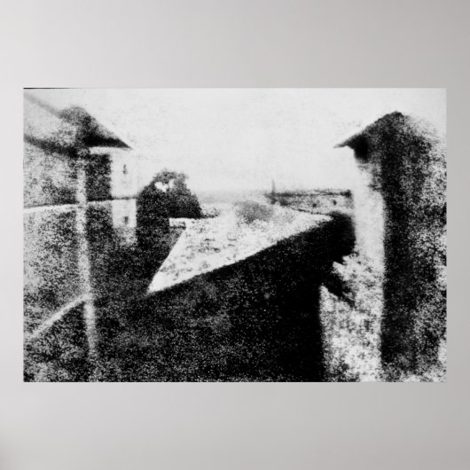 Le Gras 1826の窓から見る ポスター (正面)