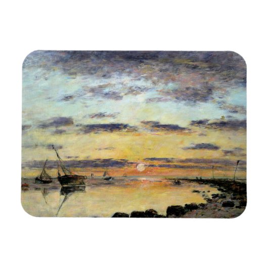 Le Havre, 1889 (油・オン・キャンバス) マグネット (横)