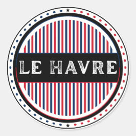 Le Havre City Pride Emblem – French Identity ラウンドシール