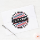 Le Havre City Pride Emblem – French Identity ラウンドシール (封筒)