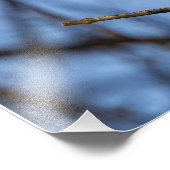 Le héron cendré en hiver フォトプリント            (角)