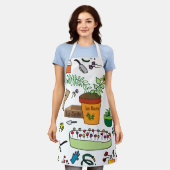 Le Jardin (The Garden) Apron エプロン (着用した状態)