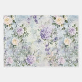 Le Jardin (the garden) Pretty Floral Wedding ラッピングペーパーシート (正面2)