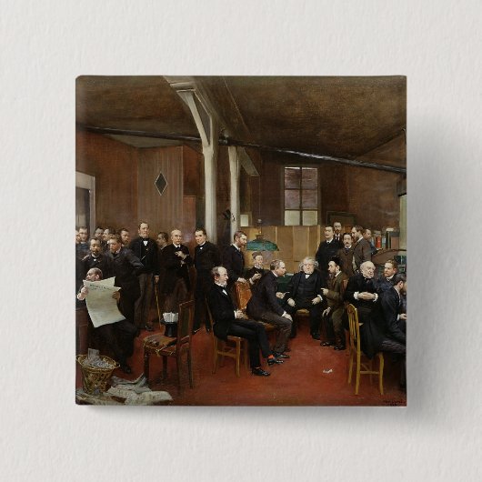 Le Journal des Debats 1889年 缶バッジ (正面)