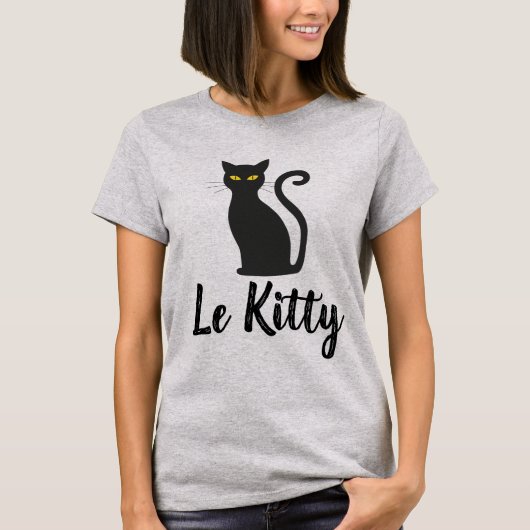LE KITTY フランス猫Tシャツ Tシャツ (正面)