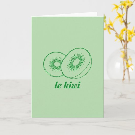 le kiwi カード (黄色い花)