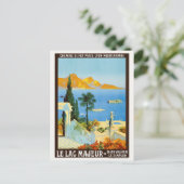 Le Lac Majeur France Vintage Poster 1913 ポストカード (スタンド正面)