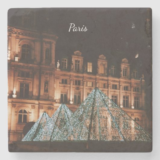 Le Louvre, Paris, France ストーンコースター (正面)