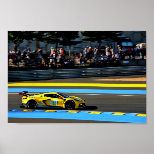 Le Mans 2022のChevrolet Corvette C8.R 24時間 ポスター (正面)