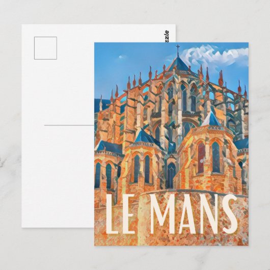 Le Mans Photo Vintage  ポストカード (正面/裏面)