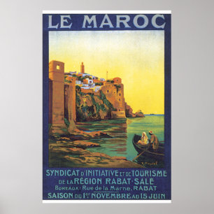 Le Maroc Vintage Travel Poster ポスター