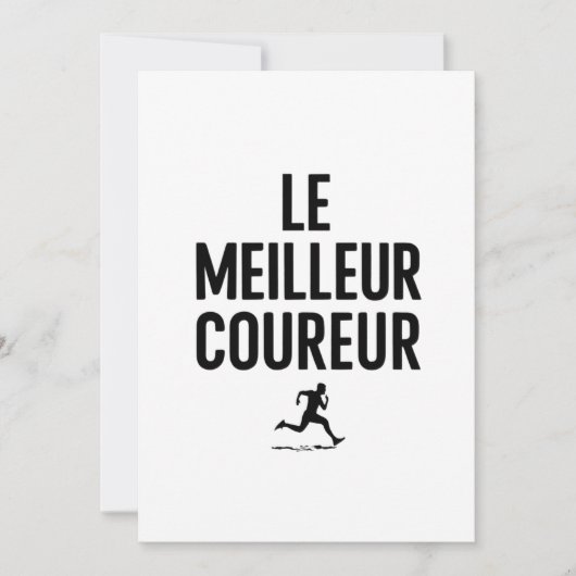 le meilleur coureur  招待状 (正面)