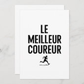 le meilleur coureur  招待状 (正面/裏面)