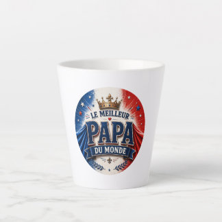 Le Meilleur Papa du Monde カフェラテマグ