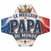 Le Meilleur Papa du Monde サッカーボール (フラット)