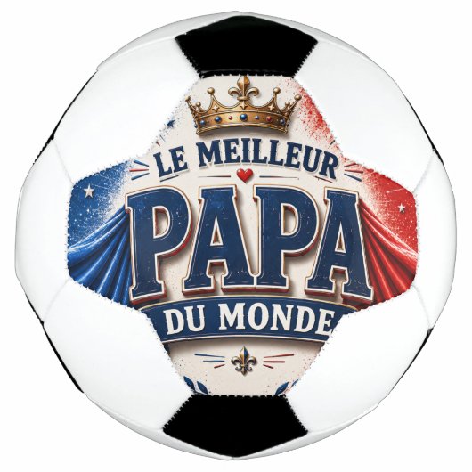 Le Meilleur Papa du Monde サッカーボール (正面)
