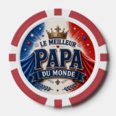Le Meilleur Papa du Monde ポーカーチップ (正面)