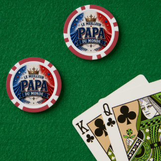 Le Meilleur Papa du Monde ポーカーチップ
