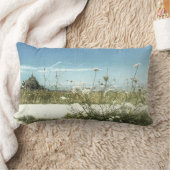 Le Mont Saintマイケルの意見のノルマンディーフランスのクッション ランバークッション (ブランケット)