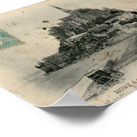 Le Mont-Saint-Michel – 1905 ポスター (角)