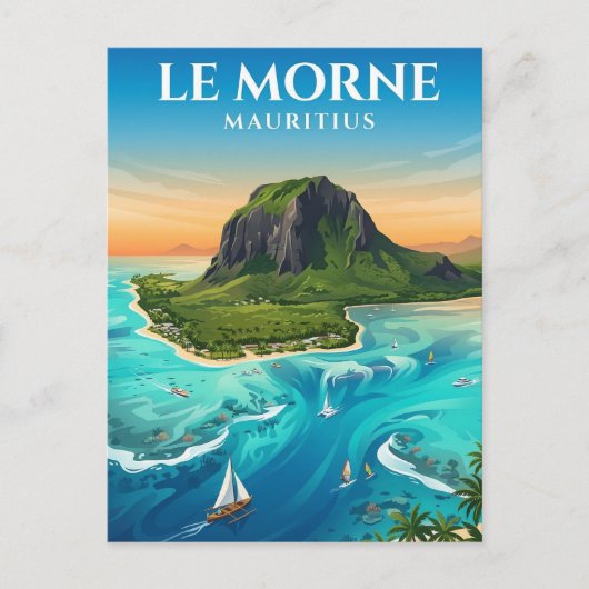 Le Morne Brabant, Le Morne, Black River ポストカード (正面)