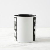 「Le Morte d'Arthur」の` (litho)からのチェロを持つ女性、 マグカップ (中央)