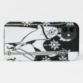 「Le Morte d'Arthur」の` (litho)からのチェロを持つ女性、 Case-Mate iPhoneケース (裏面(横))