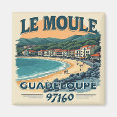 LE MOULE GUADELOUPE マグネット (正面)