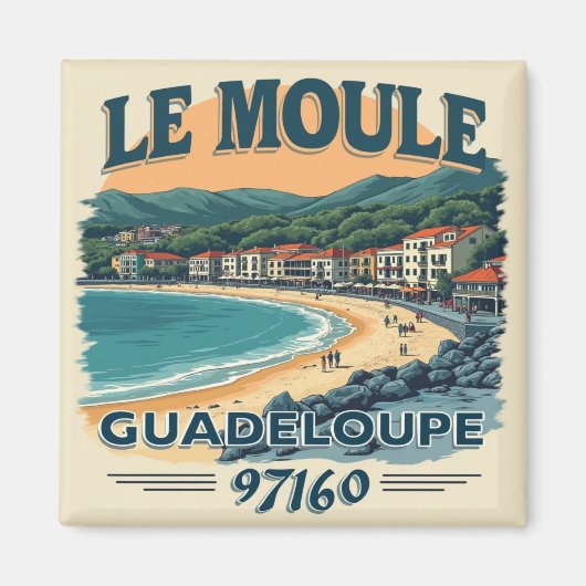 LE MOULE GUADELOUPE マグネット (正面)