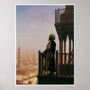 Le Muezzin、祈りの言葉1865年への呼出し ポスター