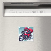 Le nouveau bolide du Père Noël - Noël humour マグネット (インサイチュ (食洗機))