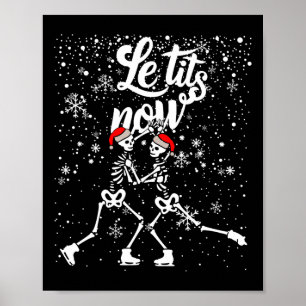 Le Now ハロウィン スケルトン クリスマス Xmas 大人 ユーモア ポスター