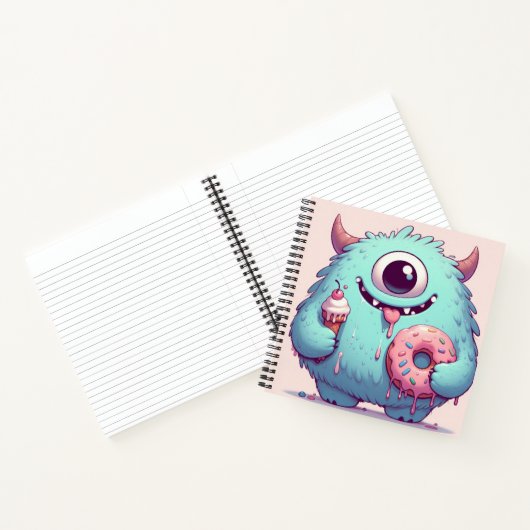 “Le p’tit monstre mangeur de donut“ ノートブック (内部)