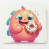 “Le p’tit monstre mangeur de donut“ マウスパッド (正面)
