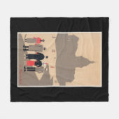 Le PantheonのアールデコSceneParis、フランス フリースブランケット (正面(横))