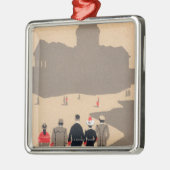 Le PantheonのアールデコSceneParis、フランス メタルオーナメント (左)