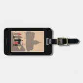 Le PantheonのアールデコSceneParis、フランス ラゲッジタグ (正面横)