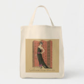 Le Paravent Rouge Paris 1921 by Georges Barbier トートバッグ (正面)