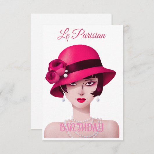 Le Parisian Invitation 招待状 (正面/裏面)