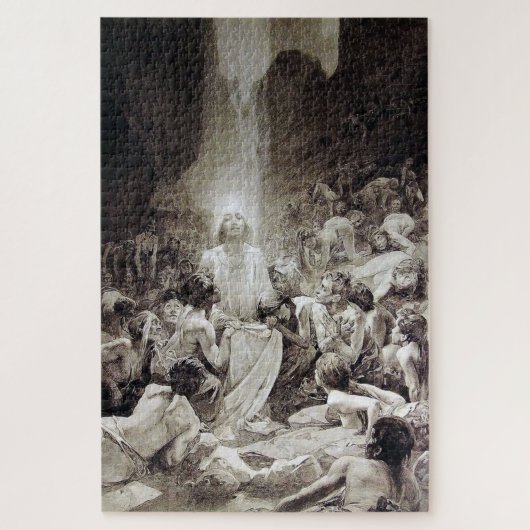 Le Pater – ページ図解入りの、写真付きのバイAlphonseミュシャE3 ジグソーパズル (縦)