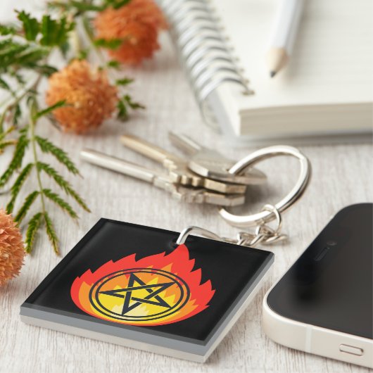 Le pentagrame ardant キーホルダー (正面右)