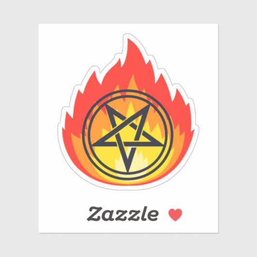 Le pentagrame ardant  シール (シート)