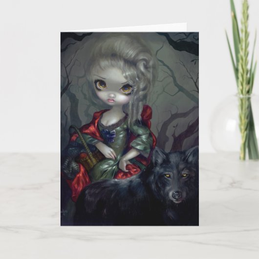 "Le Petit Chaperon弁柄"の挨拶状 カード (正面)