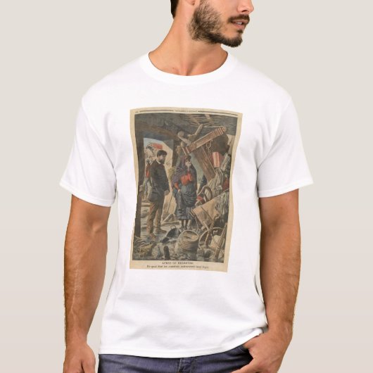 「Le Petit Journal'のための災害の後 Tシャツ (正面)