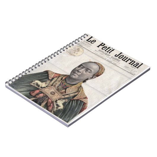 Le Petit Journalのエチオピアの皇后のTaytuのノート ノートブック (左側)