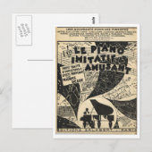 Le Piano Imitatif et Amusant、楽譜 ポストカード (正面/裏面)