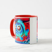 Le poisson va-t-il mordre à l'hameçon ? マグカップ (正面左)