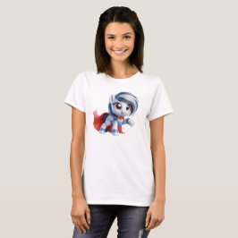 Le poney héroïque à la crinière argentée. tシャツ